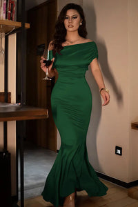 Sleeveless Off Shoulder Bodycon Long Dress