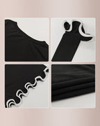 Willluxe® Women’s Colorblock Wave Hem Knit Dress