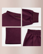 Willluxe® Women’s Sloping Shoulder Top & Wide-Leg Co-ord Set