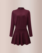Willluxe® Women's Casual Mock Neck Sweater Dress