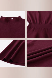 Willluxe® Women's Casual Mock Neck Sweater Dress