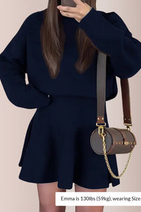 Willluxe® Women's Casual Mock Neck Sweater Dress