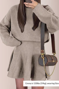 Willluxe® Women's Casual Mock Neck Sweater Dress