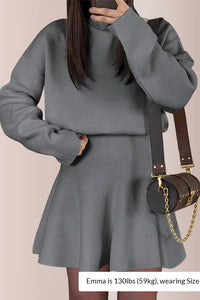 Willluxe® Women's Casual Mock Neck Sweater Dress