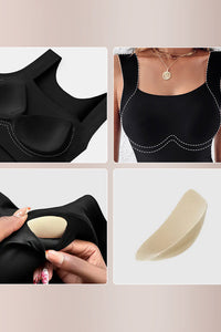 Willluxe® Women’s U-Neck Shapewear Tank with Built-In Bra