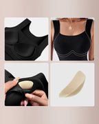 Willluxe® Women’s U-Neck Shapewear Tank with Built-In Bra