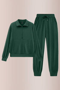 Willluxe® Women’s Half-Zip Sweatshirt & Jogger Set