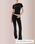 Willluxe® Women’s Short Sleeve Top & Flare Pant Set