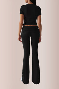 Willluxe® Women’s Crop Top & Flare Pant Lounge Set