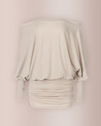 Willluxe® Women’s Off-Shoulder Dolman Sleeve Mini Dress
