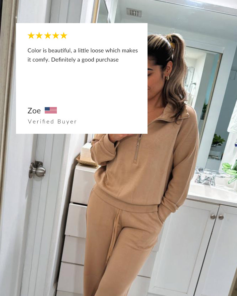 Willluxe® Women's Casual 2-Piece Sweatsuit Set
