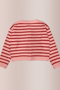 Willluxe® Vintage Striped Knit Cardigan