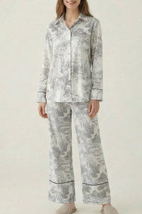 Willluxe® Artistic Graffiti Oversized Shirt & Wide-Leg Pant Set