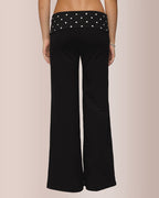 Willluxe® Polka Dot Foldover Pants