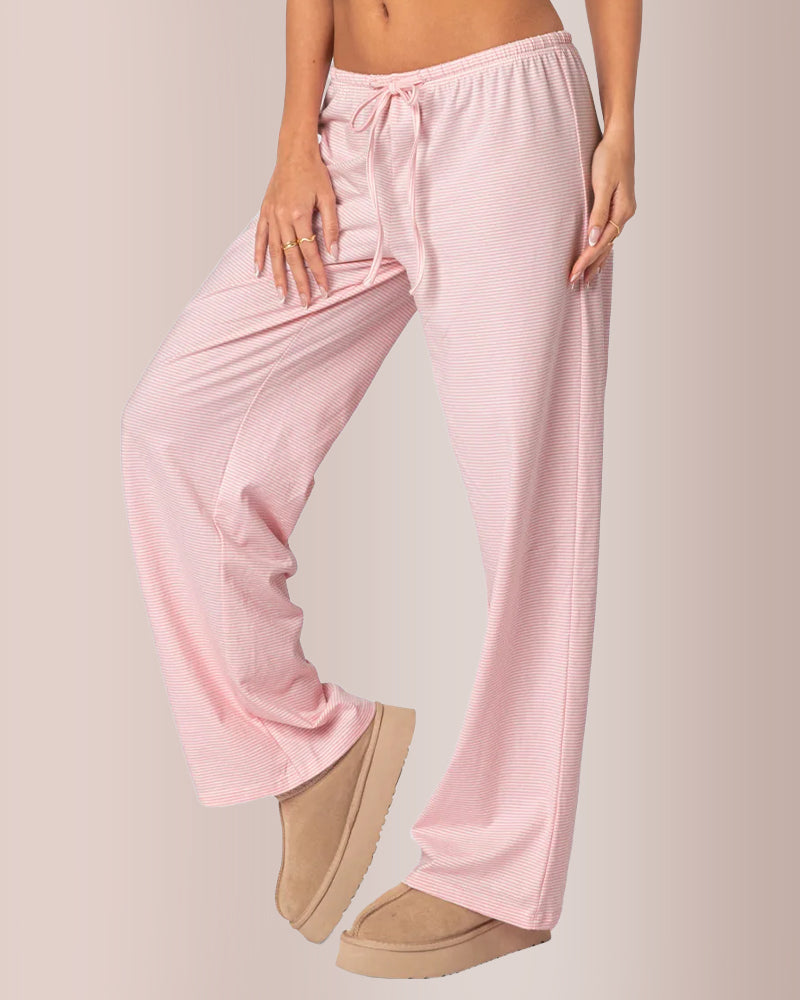 Willluxe® Striped Loose Fit Pants
