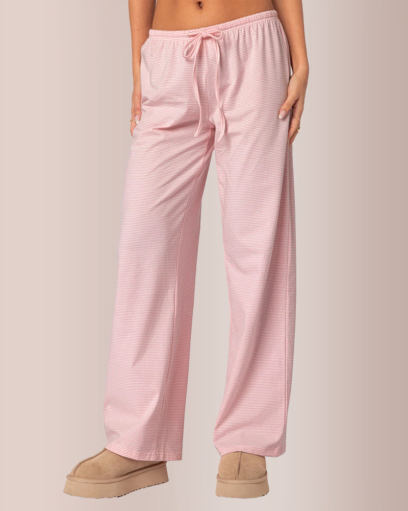 Willluxe® Striped Loose Fit Pants