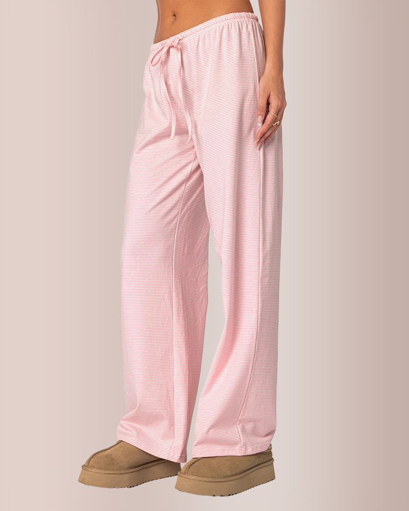 Willluxe® Striped Loose Fit Pants