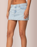 Willluxe® Denim Micro Skirt