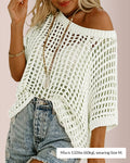 Willluxe® Summer Crochet Knit Pullover Top