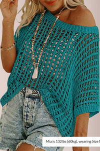 Willluxe® Summer Crochet Knit Pullover Top