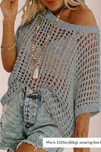 Willluxe® Summer Crochet Knit Pullover Top