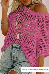 Willluxe® Summer Crochet Knit Pullover Top