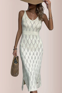 Willluxe® V-neck Sleeveless Split-Hem Maxi Dress