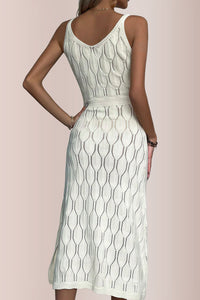 Willluxe® V-neck Sleeveless Split-Hem Maxi Dress