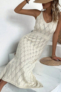 Willluxe® V-neck Sleeveless Split-Hem Maxi Dress