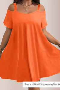 Willluxe® Plus Size Summer Elegant And Comfortable Solid-Color Dress