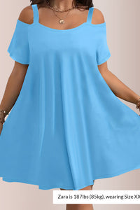 Willluxe® Plus Size Summer Elegant And Comfortable Solid-Color Dress