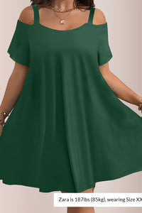 Willluxe® Plus Size Summer Elegant And Comfortable Solid-Color Dress