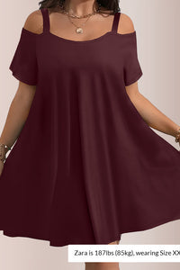 Willluxe® Plus Size Summer Elegant And Comfortable Solid-Color Dress