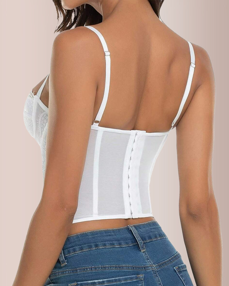 Willluxe® Lace Bustier Corset Top