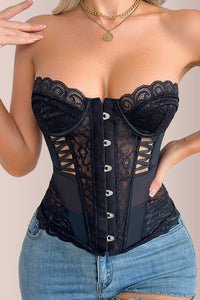 Willluxe® Vintage Lace Push-Up Corset Top