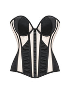 Willluxe® Sheer Mesh Boned Corset Bustier Top