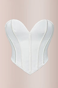 Willluxe® Sweetheart Neckline Mesh Corset Top