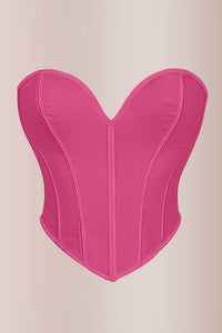 Willluxe® Sweetheart Neckline Mesh Corset Top