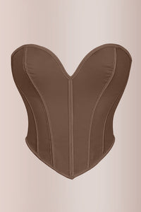Willluxe® Sweetheart Neckline Mesh Corset Top