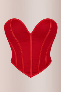 Willluxe® Sweetheart Neckline Mesh Corset Top