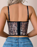 Willluxe® Romantic Floral Lace Underwire Corset Bustier Top