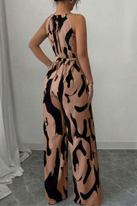 Willluxe® Floral Print Cinched Waist Up Elegant Casual Romper