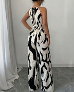 Willluxe® Floral Print Cinched Waist Up Elegant Casual Romper