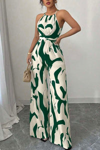 Willluxe® Floral Print Cinched Waist Up Elegant Casual Romper