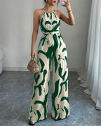 Willluxe® Floral Print Cinched Waist Up Elegant Casual Romper