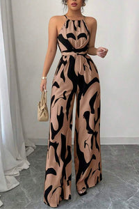 Willluxe® Floral Print Cinched Waist Up Elegant Casual Romper