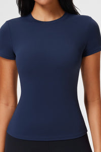 Willluxe® Crew Neck Cotton Curvey T-shirt