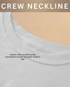 Willluxe® Crew Neck Cotton Curvey T-shirt