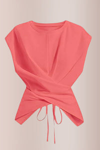 Willluxe® Criss-Cross Wrap Crop Top