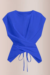 Willluxe® Criss-Cross Wrap Crop Top